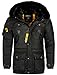 Produktbild Geographical Norway warme Herren Winter Jacke FVSB Parka Outdoor ACORE Luxus SKI, Farbe:Schwarz, Größe:XL