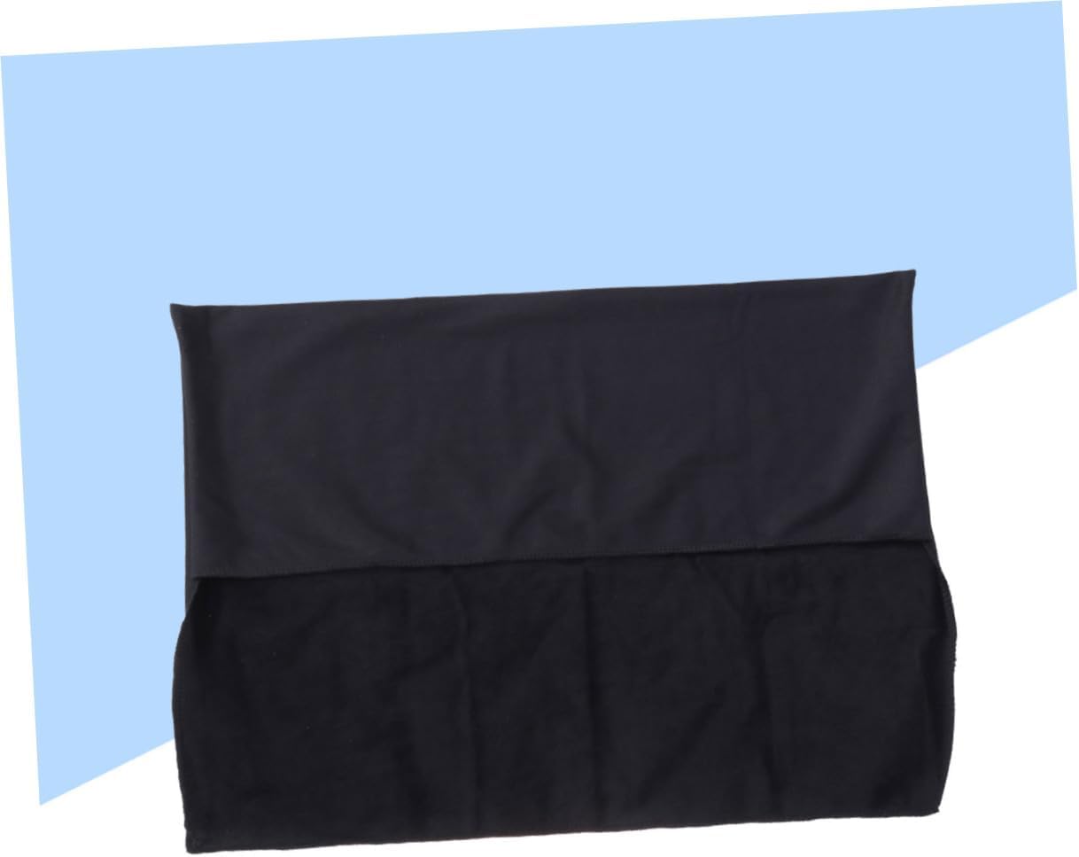 Black Polyester Monitor Dust Cover Protector with Inner Lining for LCD Screen Washable Fabric Sleeve for Desktop Anti-dust Scratch Prevention