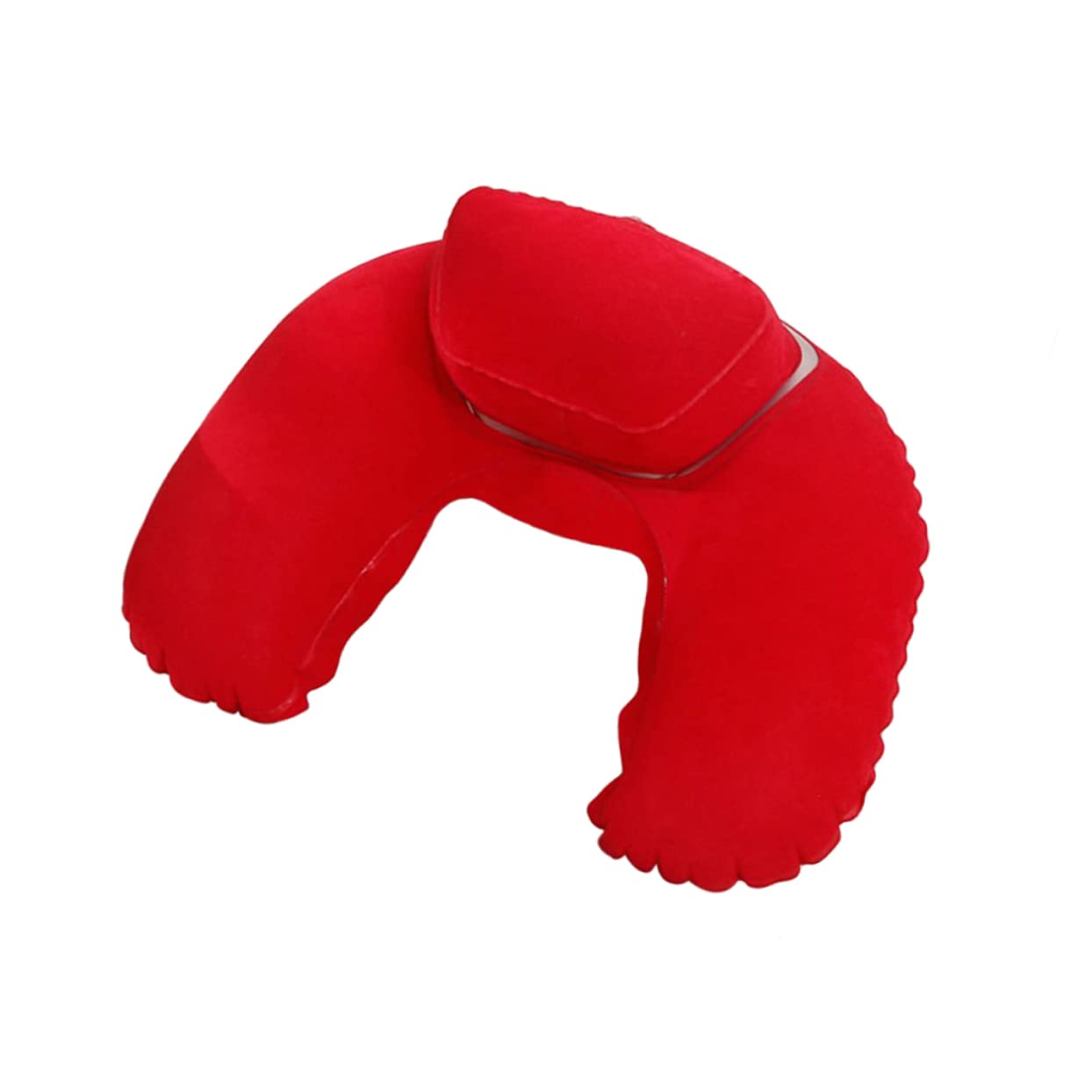 Unomor Adjustable Air Pressure -Shaped Travel Pillow Neck and Back Support for Outdoor Adventures