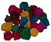 24 Assorted CoolCyberCats Bat Around Fur Balls (2-2.5 inches each) - Cat Toys