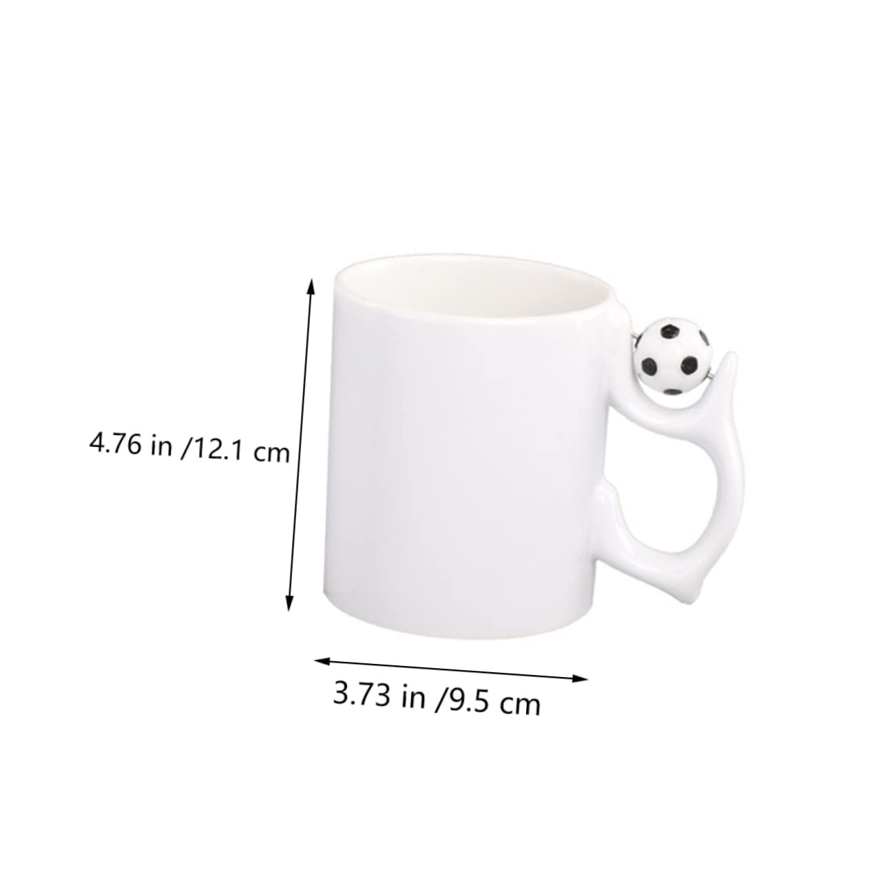 ABOOFAN 2 Set Coppa Di Calcio Tazze Doppio Tazzine Caffe Bicchieri Caffe Coffret Mug Tazza Da Latte Bicchierini Da Caffe Tazza Da Tazza Boccale Di Latte Tazza Di Caffè Ceramica 2 Pezzi * 2