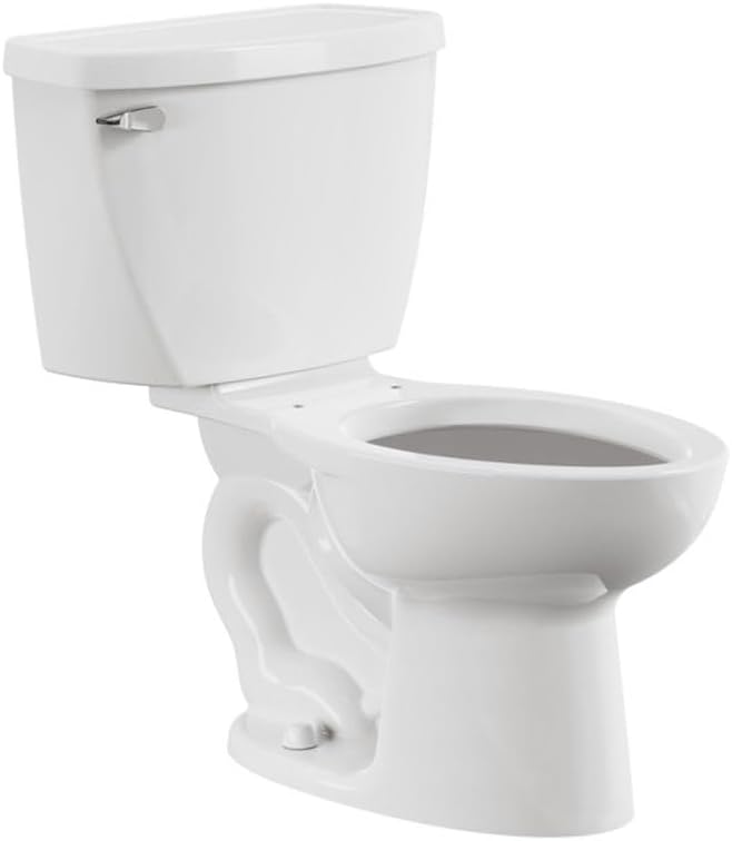 American Standard 2462016.020 Cadet Two-Piece Pressure Assist with 12-in Rough-In Toilet, Elongated Front, 1.6 GPF
