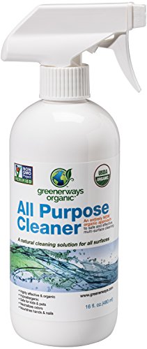 Greenerways Organic All-Purpose Cleaner, Natural, USDA Organic, Non-GMO, Best Household Multi Surface Spray Cleaner for Home, Glass, Kitchen, Bathroom, Shower, Window (1 Pack)