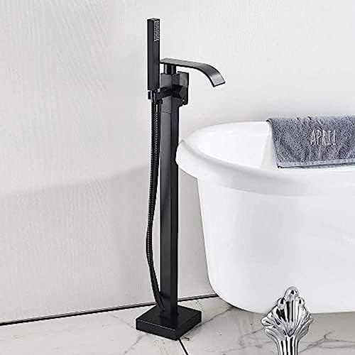 BOSHYUM Robinet de Baignoire autoportant, Robinet mélangeur d'eau Chaude et Froide sur Pied