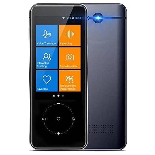 Language Translator Device, Portable Voice Real Time Translator Device 137 Languages 1500mA Two-Way Language Instant Voice Translator, WiFi/Hotspot/Offline/Images/Recording Handheld Translators Device