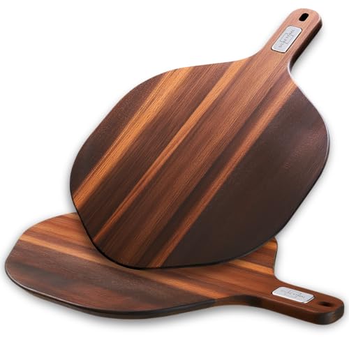 SILBERTHAL Pizzabrett 30 cm 2er Set Akazienholz