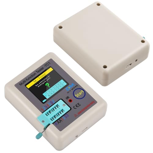 diymore LCR Transistor Tester Esr Meter Induktivität Kapazität LCR Meter Multifunktionstester TFT LCR-TC1 Transistor Tester für Diode Triode Kondensator Widerstand Transistor ESR NPN PNP