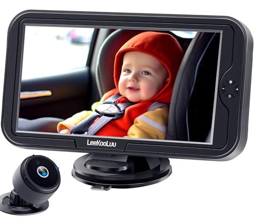Image of Baby Car Camera for Backseat 1080P - Plug and Play, HD Crystal Night Vision, Easy to Install, 360° Rotation, Wide View Angle, Protect Baby's Eye - Rear Facing Car Seat Camera for Newborn, Infant, Kids
