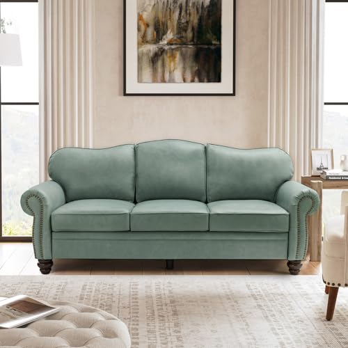 Genuine Leather 81 inch Sage