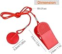 Leosportz Treadmill Safety Magnet Key, Diameter 3.2 cm | Safety Key for Treadmill | Locking and Unlocking of Treadmill | Universal Key Fit for Almost Treadmills (5, Red, 32 mm) gallery image