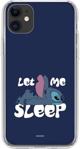 Skinit Clear Phone Case Compatible with iPhone 11 - Officially Licensed Disney Lilo and Stitch Stay Weird Design