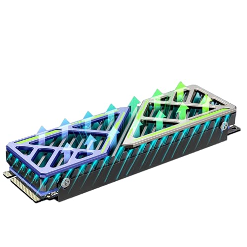 Yianyal Disipador De Unidad De Disco PC,Radiador Térmico Para Unidad - Accesorios De Computadora, Enfriador Portátil Para Juegos Y Trabajo