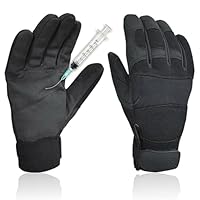 Intra-FIT Needle Puncture & Cut Resistant Gloves, Flexible and Breathable Safety Work Gloves for Men Size M