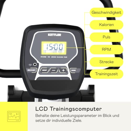 Kettler Heimtrainer Avior M mit 6kg Schwungmasse und 8 Widerstandsstufen, Hohe Gewichtsbelastung von 110kg praktische… – Bild 5