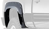 Bushwacker 40094-02 Black Pocket/Rivet Style Smooth Finish Rear Fender Flares for 2007-2013...