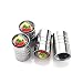 Produktbild LCRAKON Auto Ventilkappen für Abarth Logo 595 500 695 FIAT 500 131 Abarth 124 Spider Punto 1000 204a 207a, Metall 4 STK