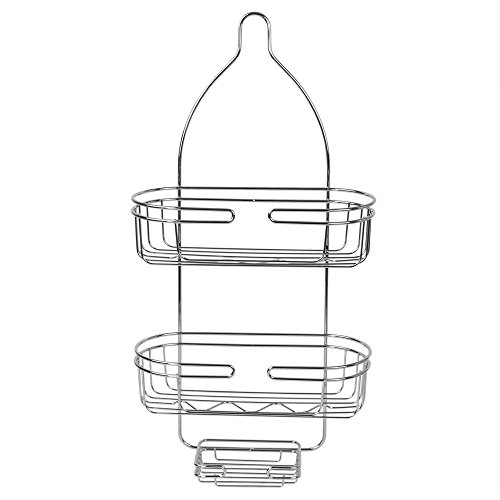Home Basics Jumbo Shower Caddy, Silver Chrome #TOP5