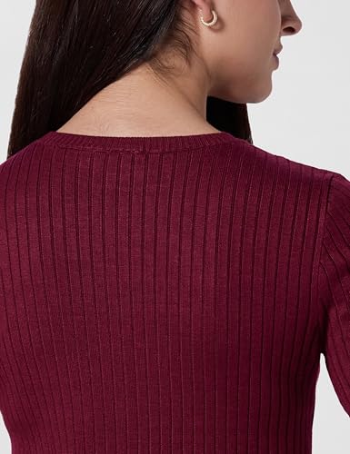 Image of Gap Women Solid Fitted Short Sleeves Round Neck Blouse