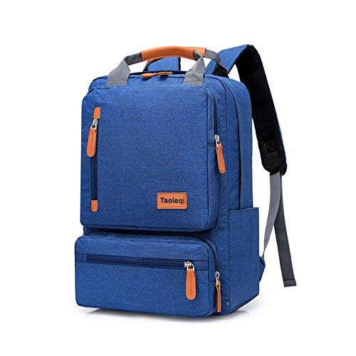 Mochila estudiante masculino portátil bolsa de viaje multifuncional informal azul urbana