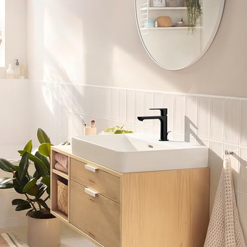 hansgrohe Rebris S Single-Handle 1-Hole Bathroom Sink Faucet in Matte Black, 72517671 by Hansgrohe - Image 7
