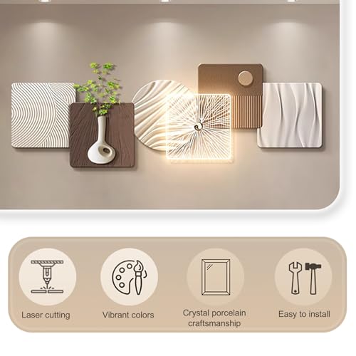 Planta artificial con luz LED para iluminar paredes oscuras en pasillos y entradas 2