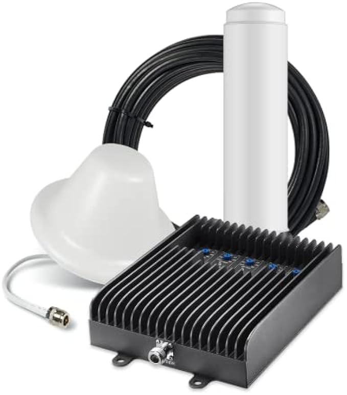 SureCall Fusion5s 2.0 Cell Phone Signal Booster for Home & Office up to 10000 sq ft, Omni Dome Antennas, Multi-User 4G/5G Boosts Verizon, AT&T, Sprint, T-Mobile, FCC Approved, USA Company