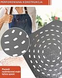 SOUTHGATE Łopatka do pizzy 30 cm (12 cali), perforowana łopata do pizzy z anodyzowanego aluminium, z silikonowym zdejmowanym uchwytem, łopatka do pizzy do chleba pizzy, 30 x 35 cm