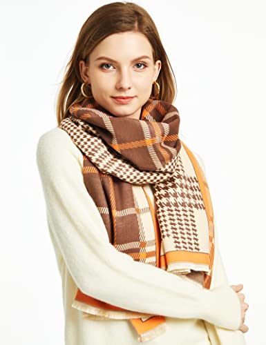 Scarfs for Women Pashmina Shawl Wrap for Evening Dressing Winter Thick Warm Knit Scarf Blanket Open Front Poncho Cape2