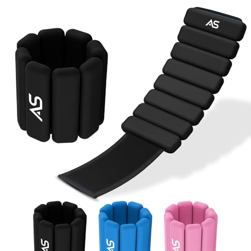 Allure Sphere Adjustable Silicone Ankle Weights for Women & Men Comfortable Leg & Wrist Weights for Walking Jogging Running Fitness Yoga Aerobics Cardio Strength Training & Home Gym Workouts