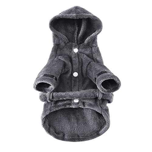 Puppy Drying Coat Hotel Bathrobe Sleeping Clothes with Sleeves for Small & Medium Pets Super Absorbent Bath Robe Towel Quick Dry Dog Cat Hooded Dressing Gown Pajamas Adjustable Nightgown Sleepwear - Image 2