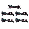 Jopto 5 Stks 1 M Bipolaire Stepper Motor Kabel 4pin Nema17 Stappenmotor Kabel Aansluiting Kabel Lood Draad Band 4pin Kabel 42 Motor voor 3D Printer CNC Machines