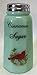 Sugar Shaker - Cardinal Red Bird - Paneled - Mosser Glass - American Made (Cinnamon Sugar, Jade)