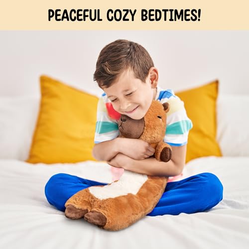 Image of Happy Fuel Capybara Microwavable & Weighted Stuffed Animals - Unscented Heatable Plush Doll, Cute Capybara Plush Toys Gifts for Girls Boys and Kids