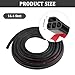 Car Door Rubber Seal Strip,Double Layer L Shape Automotive Weather Stripping,Universal Soundproofing Car Door Seal Strip Car Accessories for Car Door,Trunk,Hood (16.4Ft)