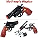 JOCOUNY Toy Gun Soft Bullet Pistol Foam Blaster, Shooting Game Education Realistic Revolver Model Fake Guns, a Surprise Gift for Teens Birthday Christmas (Black)
