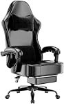 Video Game Chair for Adults, Massage Gaming Chair with Footrest, Adjustable Lumbar Pillow Gamer Chair for Kids, Comfortable Computer Chair with Leg Rest