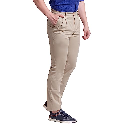 Image of Parx Men's Regular Fit Cotton Casual Pant (XMTZ03357K8 Black)