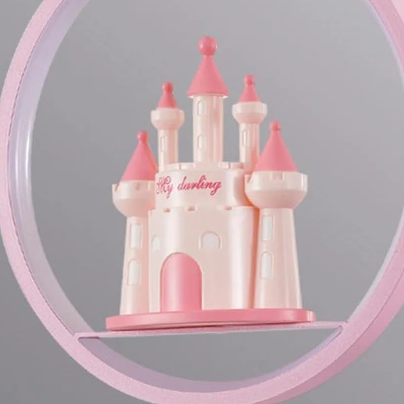 Luminaires suspendus maison lustre de château rose changeable