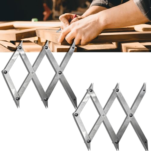 Picket Master Pro 3 Point Center Finder for Precise Measurements, Equidistant Measuring, Marking Layout Tool, Center Finding Tool, Equal Space Divider, For Welding And Woodworking (2 Pcs)