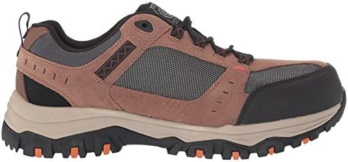 Skechers Men's Greetah Construction Shoe, Brown/Black, 12 W US | Image 5