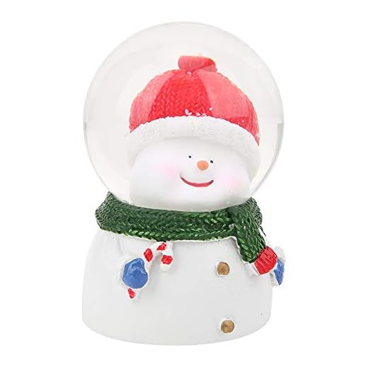 Globo de Neve, Resina de Bola de Cristal de Natal e Vidro de Natal para Presentes para Família e Amigos