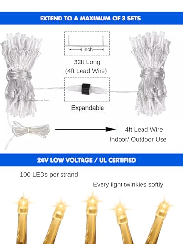 Luces Mágicas Soft Twinkle 100 LED Blanco Cálido miniatura 3