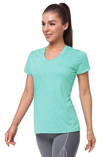 5-Pack Women's Short Sleeve Dry Fit T-Shirt Moisture Wicking Athletic V-Neck Tee3