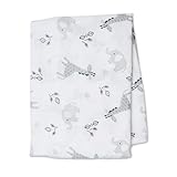 lulujo Baby Cotton Muslin Swaddling Blanket, Afrique