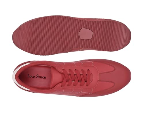 Image of LOUIS STITCH Men's Casual Lightweight Lace-Up Low-Top Sneakers for Men| Cushioned Comfort | Lightweight & Comfortable Casual Lace-Up Shoes | LSP-SNK-AVI010