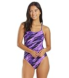 TYR Vitric Trinityfit Traje de baño de una Sola Pieza, Púrpura, 52 para Mujer