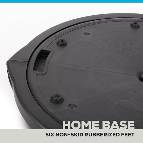 Image of Bosu Balance Ball Exercise Trainer, Home Gym Equipment w /Guided Workouts & Pump, 26 inch Inflatable Fitness Platform for Strength Training, Standing, Balancing, and Core Workout
