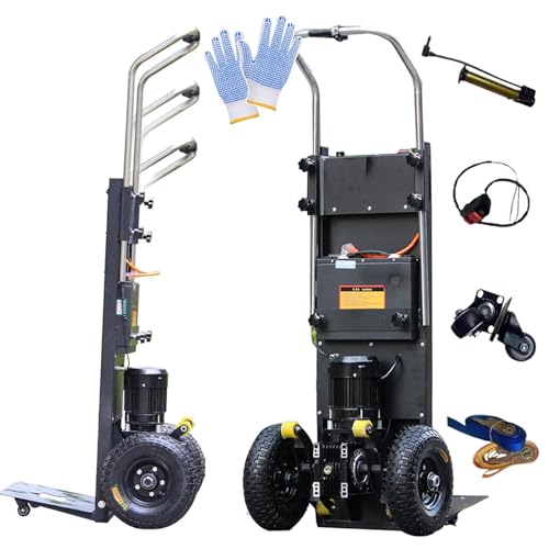 Electric Stair Climbing Hand Trucks,Stepless Speed Regulation/Brushless Motor,Battery Power Display,150-400kg Capacity,Furniture Electric Stair Climber,36AH