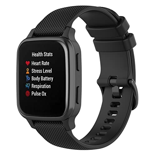 Correa de silicona 22mm para Garmin Forerunner 255 miniatura 4