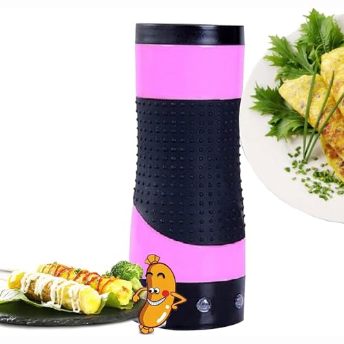 Automatic Electric Egg Roll Maker - Effortless Breakfast Machine with Sausage Tubes & Egg Moulds for Delicious Hot Dogs